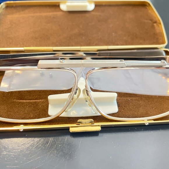 NEW SlimFold Kanda of Japan Folding Eyeglasses w/ Case in SILVER - Picture 10 of 12